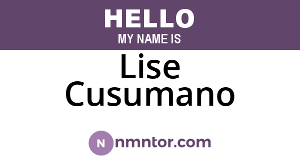 Lise Cusumano