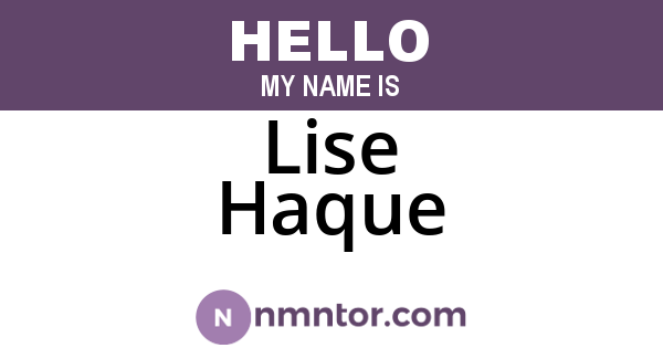 Lise Haque