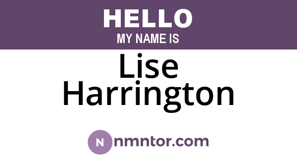 Lise Harrington