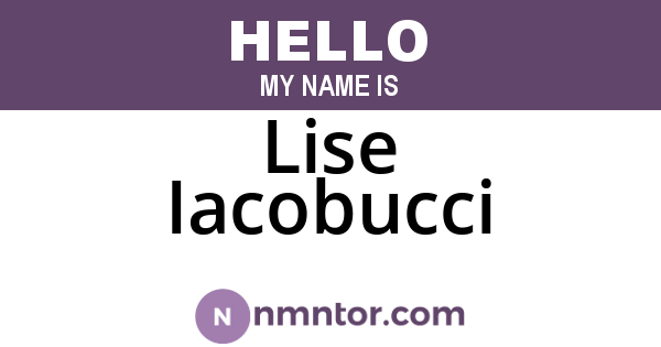 Lise Iacobucci