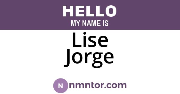 Lise Jorge