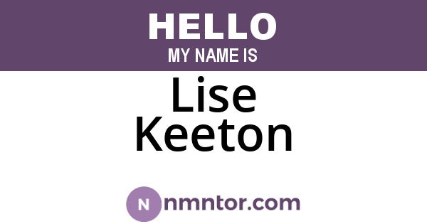Lise Keeton