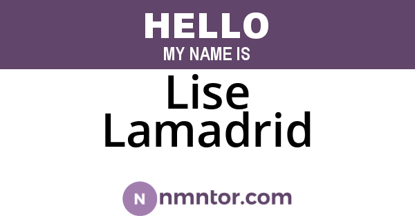 Lise Lamadrid