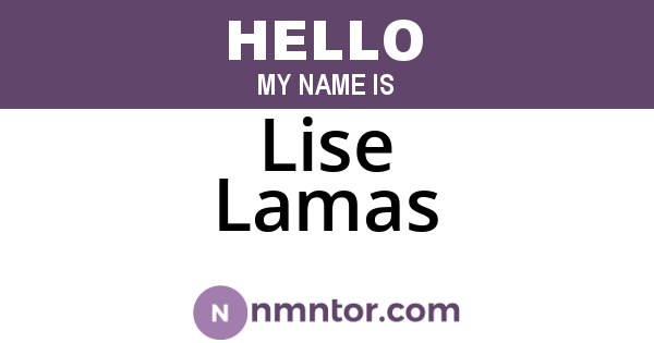 Lise Lamas