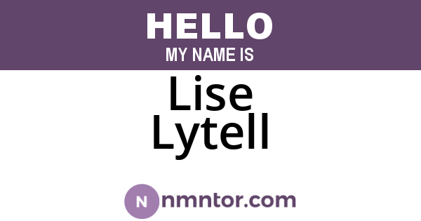 Lise Lytell