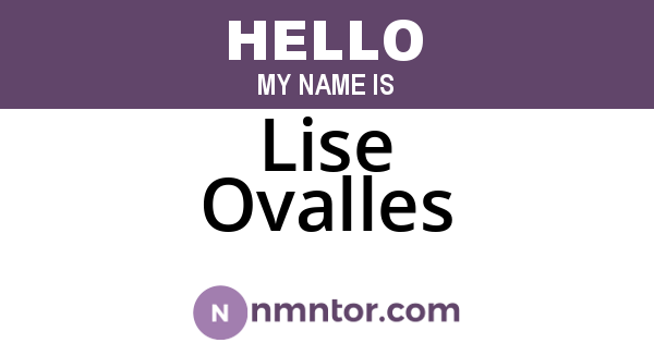 Lise Ovalles