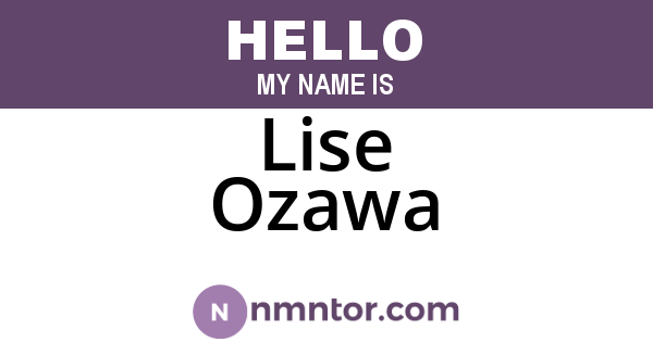 Lise Ozawa