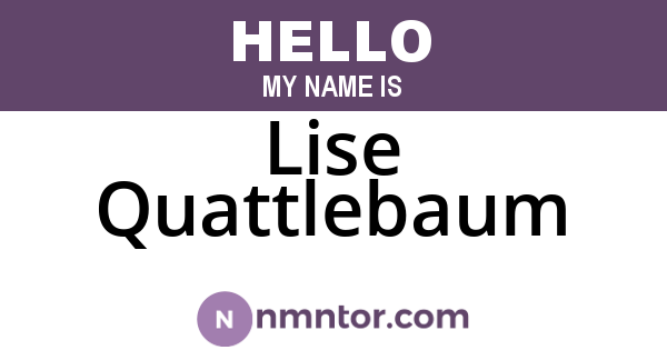 Lise Quattlebaum