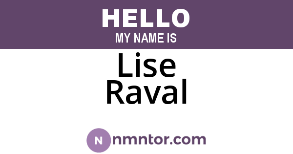 Lise Raval