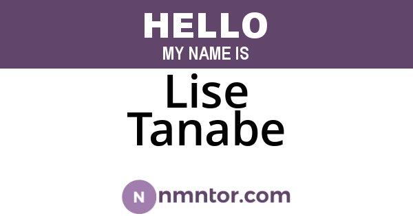 Lise Tanabe