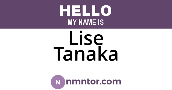 Lise Tanaka