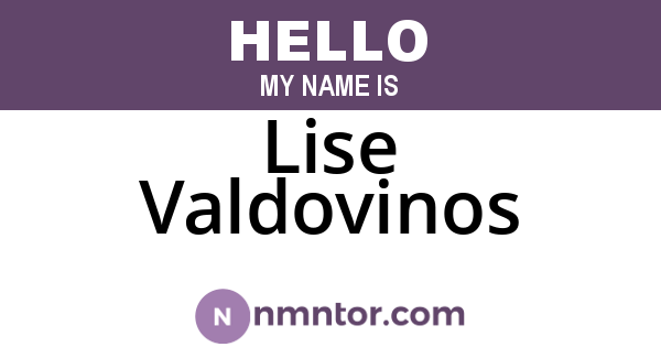 Lise Valdovinos