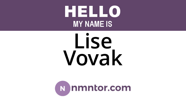 Lise Vovak