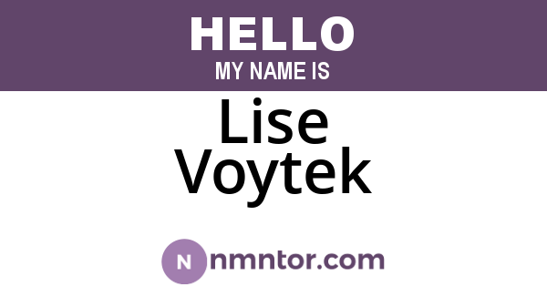 Lise Voytek