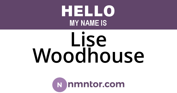 Lise Woodhouse