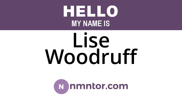Lise Woodruff