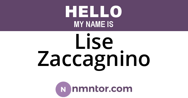 Lise Zaccagnino