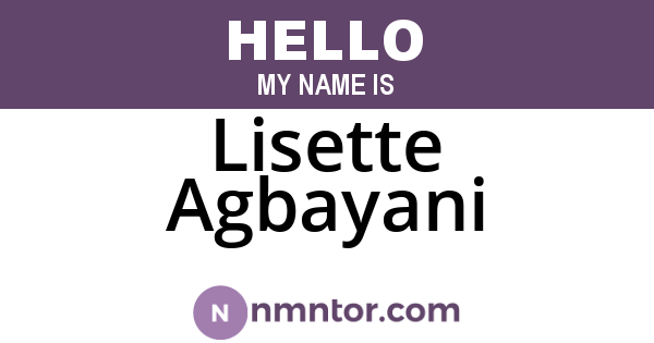Lisette Agbayani