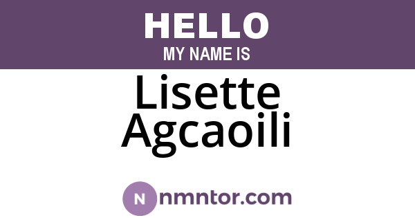 Lisette Agcaoili