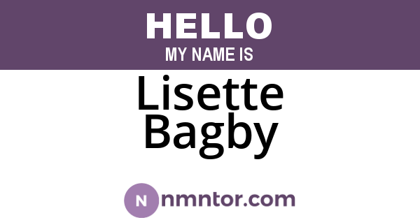 Lisette Bagby