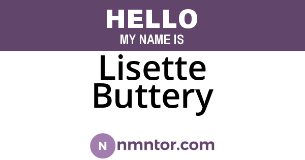 Lisette Buttery