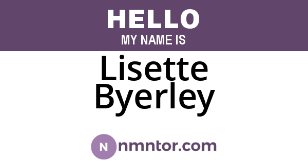 Lisette Byerley