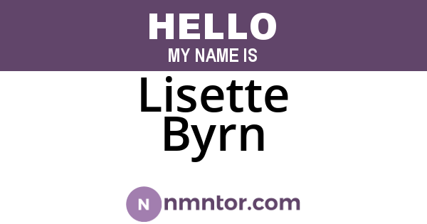 Lisette Byrn