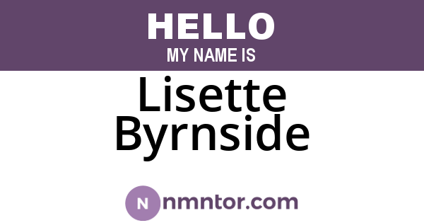 Lisette Byrnside