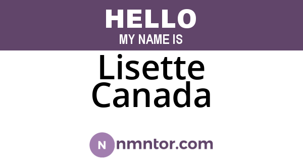 Lisette Canada