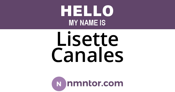 Lisette Canales