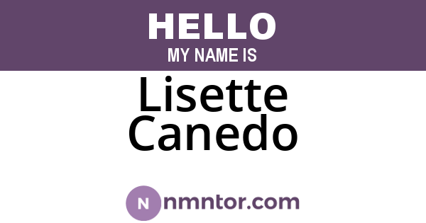 Lisette Canedo