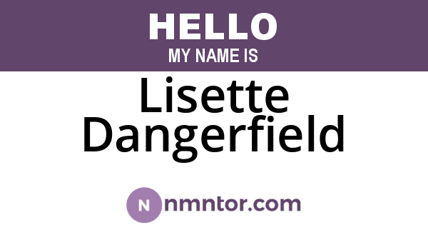 Lisette Dangerfield