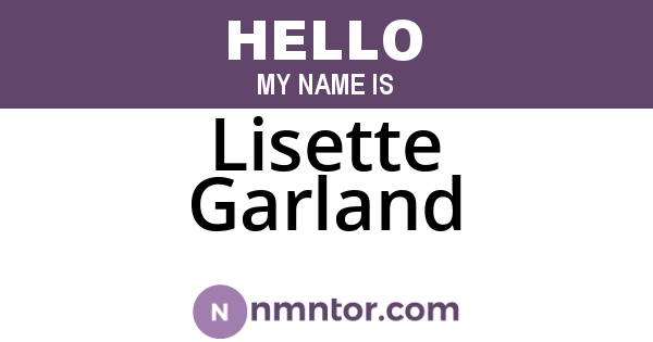 Lisette Garland