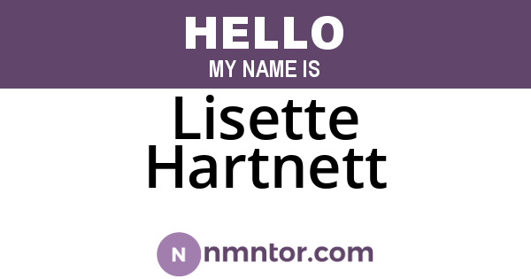 Lisette Hartnett