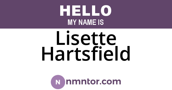 Lisette Hartsfield