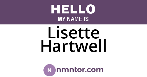 Lisette Hartwell