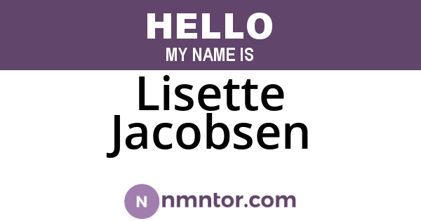 Lisette Jacobsen