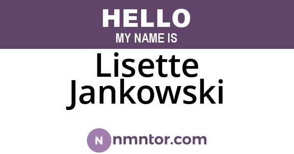 Lisette Jankowski