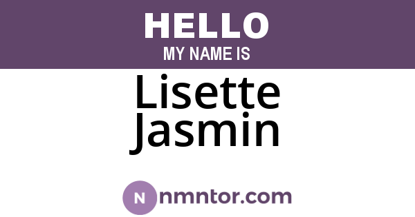 Lisette Jasmin