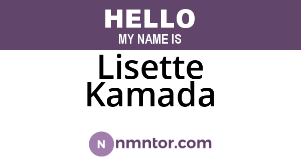 Lisette Kamada