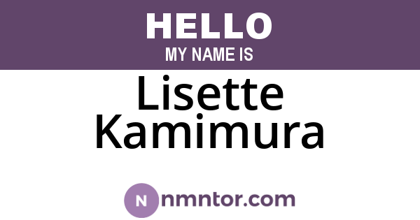 Lisette Kamimura