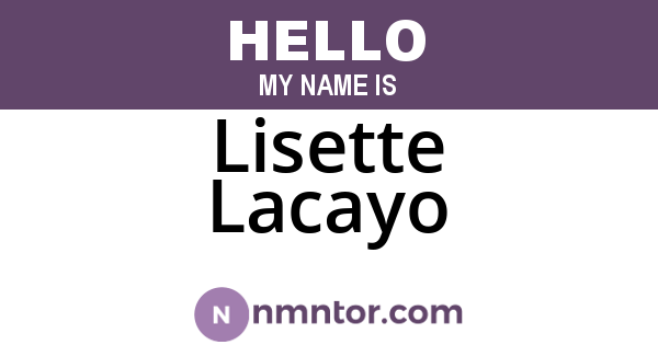 Lisette Lacayo