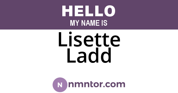 Lisette Ladd
