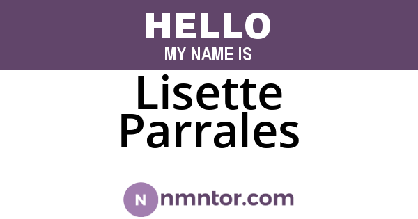 Lisette Parrales
