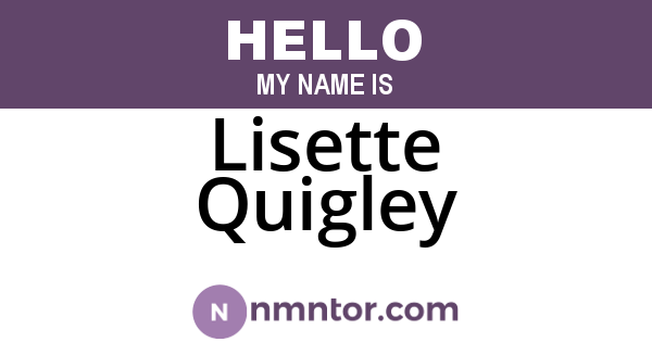 Lisette Quigley