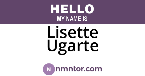 Lisette Ugarte