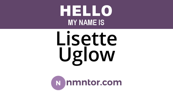 Lisette Uglow
