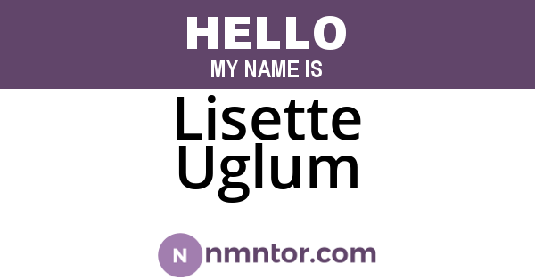 Lisette Uglum