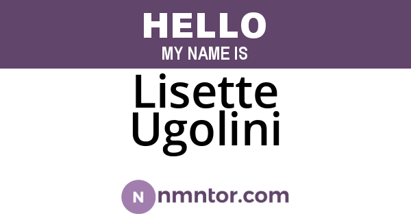 Lisette Ugolini