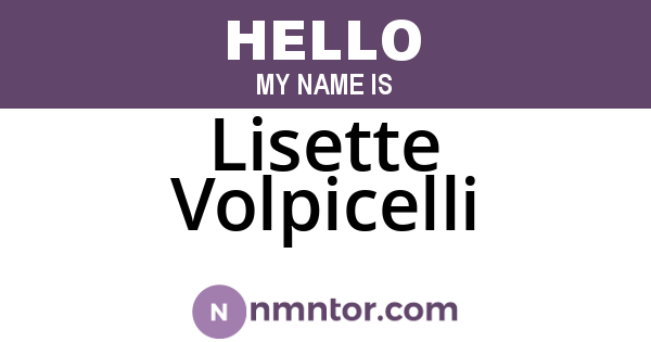 Lisette Volpicelli